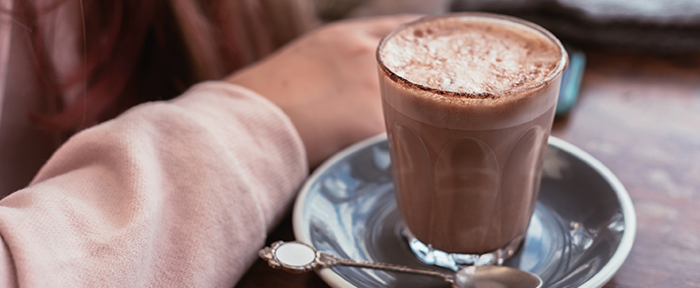 Warme drank: chocolademelk uit de koffieautomaat!